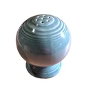 Vintage Fiesta Turquoise Salt Shaker Round Ball Ceramic Collectible Kitchenware