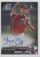 2017 Bowman Chrome Prospect Auto Grayson Long #CPA-GL Auto 5w7