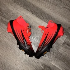 Nike Zoom Air Vapor Pro 1 Crimson Black Football Cleats  HF9409-600 Size 9.5