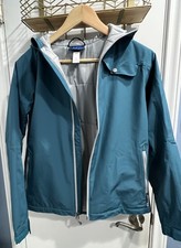 Girl's REI Green/Blue Hooded Zip Up Lightweight Jacket Tag Size Kids Large