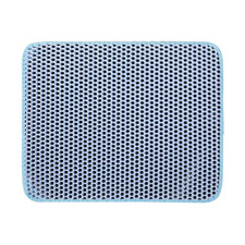Cat Litter Mat Non Slip Big Pet Litter Box Filter Mat Double Layer Wear Resistan