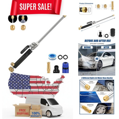 #ad Versatile Hydro Jet High Pressure Washer Ideal for Windows Gutters and More $36.05