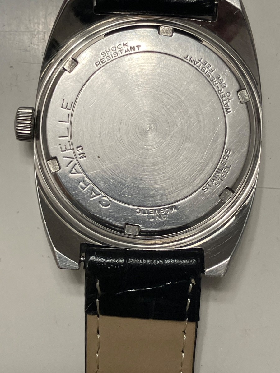ORIGINAL VINTAGE STAINLESS MANS WATCH CARAVELLE 666 DEVIL DIVER | eBay