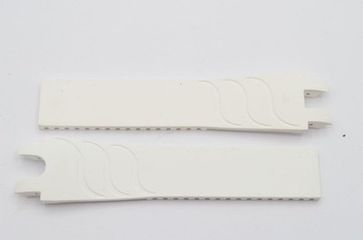 ULYSSE NARDIN KAUTSCHUK ARMBAND 22MM FÜR DORNSCHLIESSE 18MM WEISS VINTAGE 112