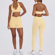 Women Yoga Set Gym Clothes Sportswear Yoga Suits Fitness Set Tracksuits Strap Sp