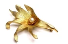 Vintage Boucher Pearl Brooch Pin Costume Jewelry