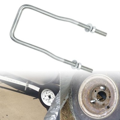 lifgarfe Trailer Spare Tire Mount Bracket U-Bolt Carrier Holder Fit for... 