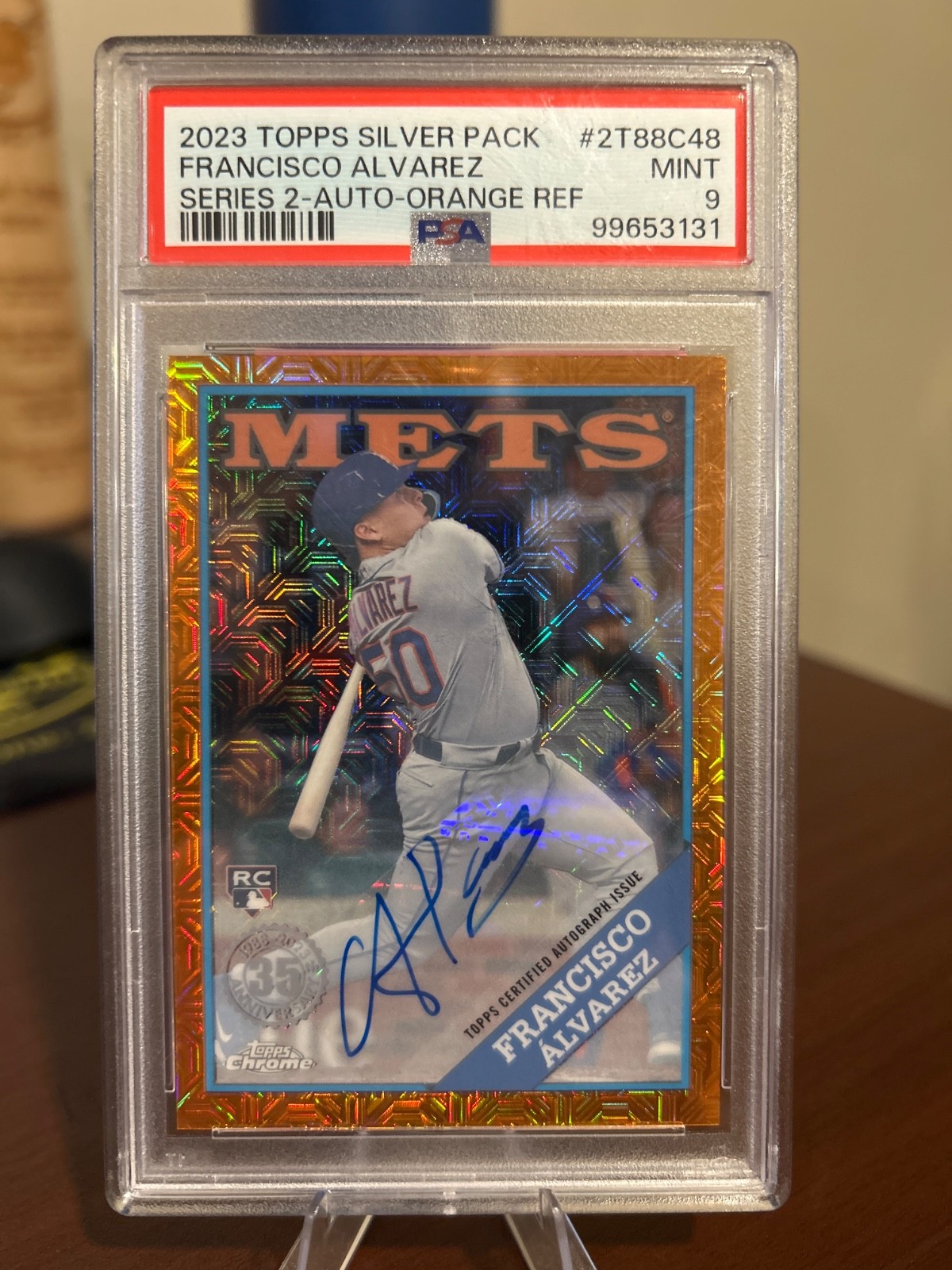 2023 Topps Silver Pack Francisco Alvarez Auto Orange 14/25