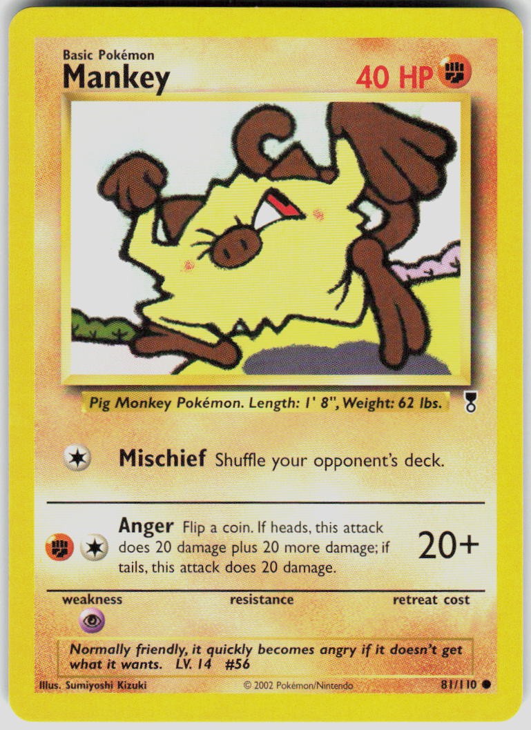 Mankey 081/110 Legendary Collection Pokemon
