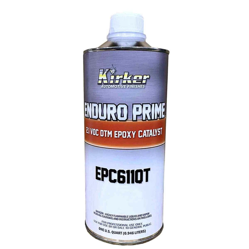 Imprimación epoxi Kirker Enduro Prime de 1 qt negra EP612QT y catalizador de 1 qt EPC611QT Foto 3 de 3