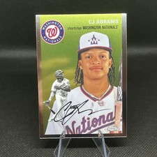 2023 Chrome Platinum Anniversary Base #319 CJ Abrams  - Washington Nationals