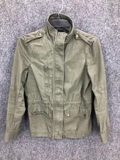 Love Tree Jacket Womens Small Army Green Safari Utility Streetwear Pockets