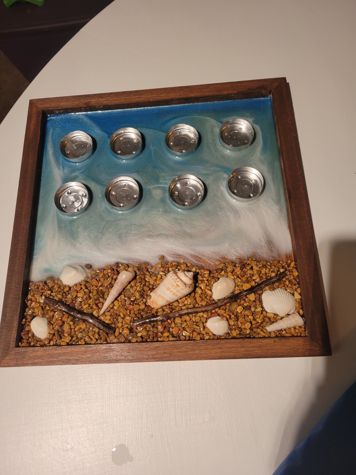 Ocean Pool Beach PARTY Handmade Bar Shot Glass Serving Tray