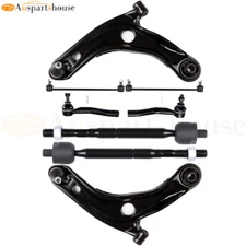 8pcs Front Left Control Arm Outer Tie Rod Suspension Kit For 07-08 Toyota Yaris