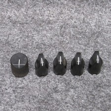 1987-1991 Ford Ranger 5 Radio Knobs Set Black Plastic Oem J326 1987-1991 Ford Ranger 5 Radio Knobs Set Black Plastic Oem J326