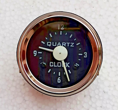 2'' /52mm Electronic Car Clock -Chrome Bezel 12 v Dashboard instrument clock