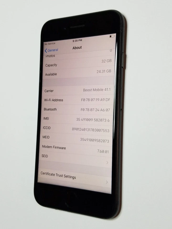 Teléfono Celular Pequeño Boost Mobile Prepago Apple iPhone 7 32GB MNAY2LL/A IOS Foto 4 de 4