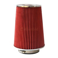 3.5 Inch 89cm Narrow Performance High Flow Cold Air Intake Cone Dry Filter Red 3.5 Inch 89cm Narrow Performance High Flow Cold Air Intake Cone Dry Filter Red