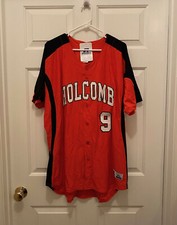 NWT Holcomb Longhorns Russell Athletic Orange Black Baseball Jersey XL
