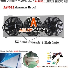 Aluminum Shroud Fan Relay Kits for 1991-2001 Jeep Cherokee XJ/Comanche 2.8L 4.0L