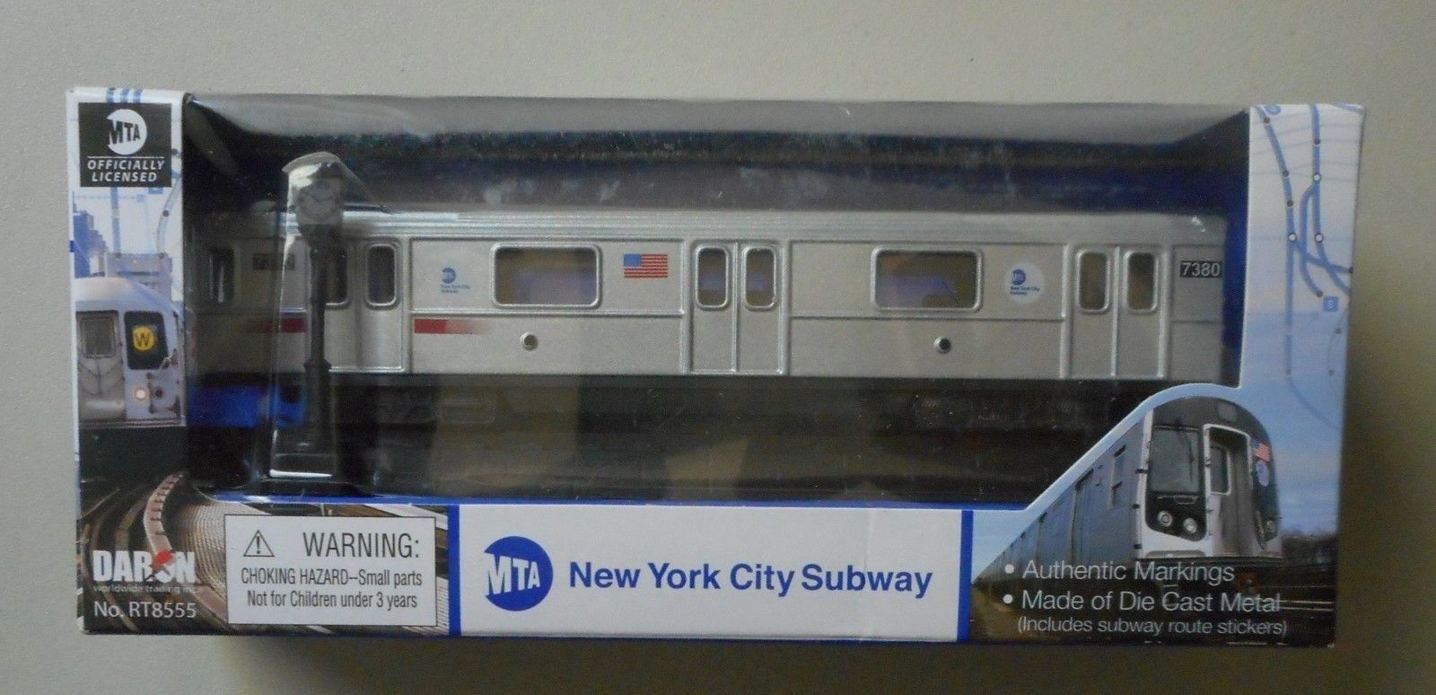 6" New York City MTA Subway Car Die-Cast Daron Toys