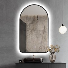 40x24 Arched Led Bathroom Mirror - Backlit Fog-free 3 Color Temperatures