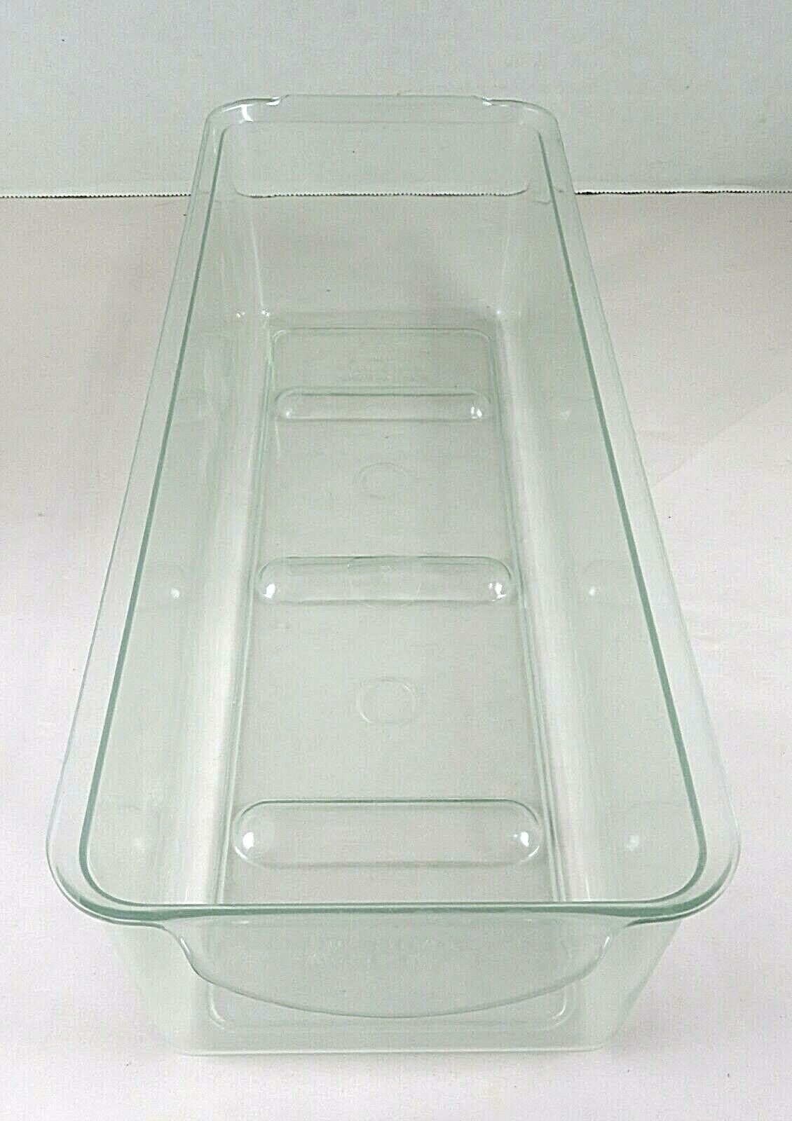 Eggs Extras Refrigerator Storage Bin Vintage Clear Plastic