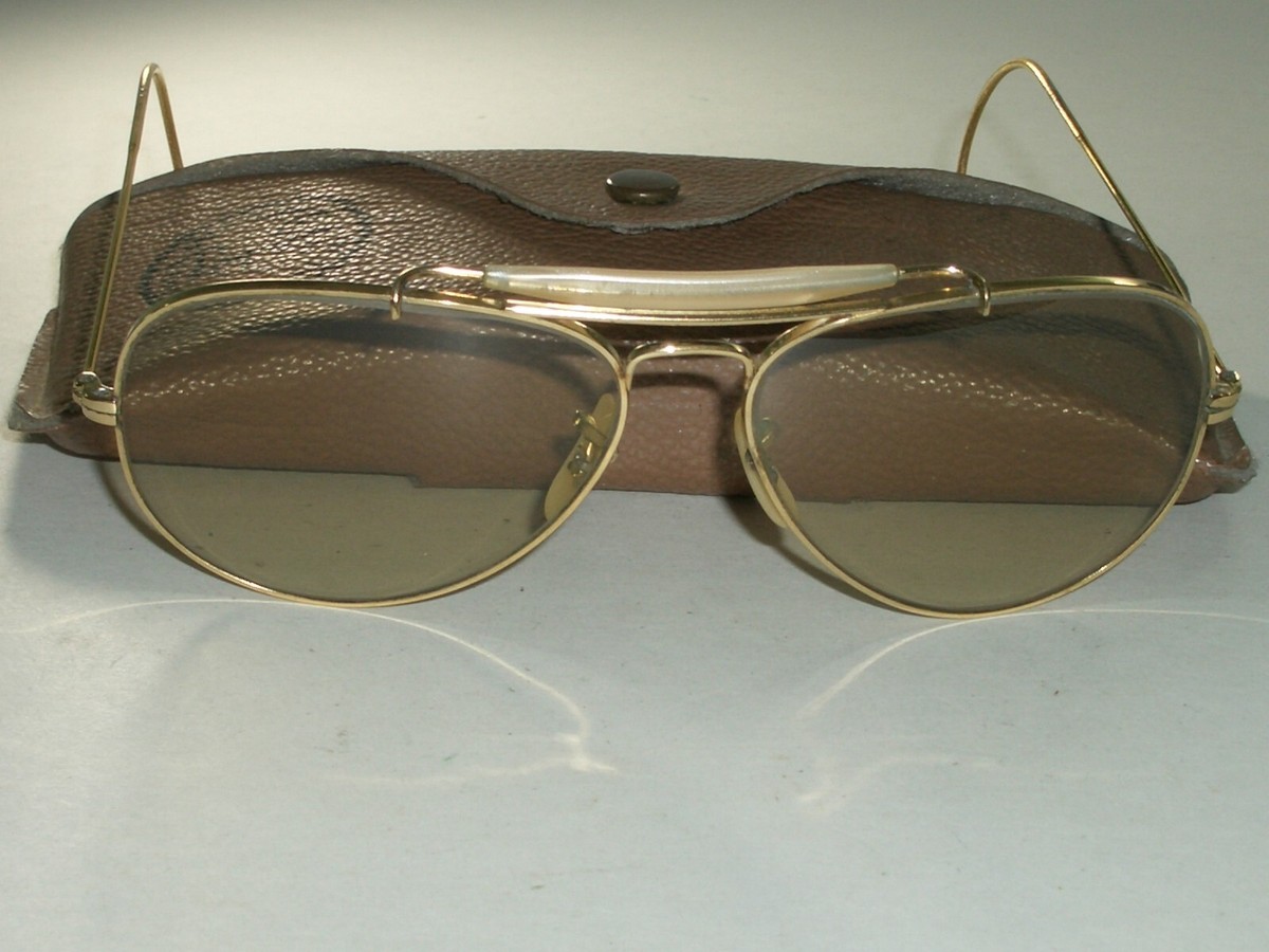 1970's 58MM VINTAGE B&L RAY BAN BRN CHANGEABLES OUTDOORSMAN