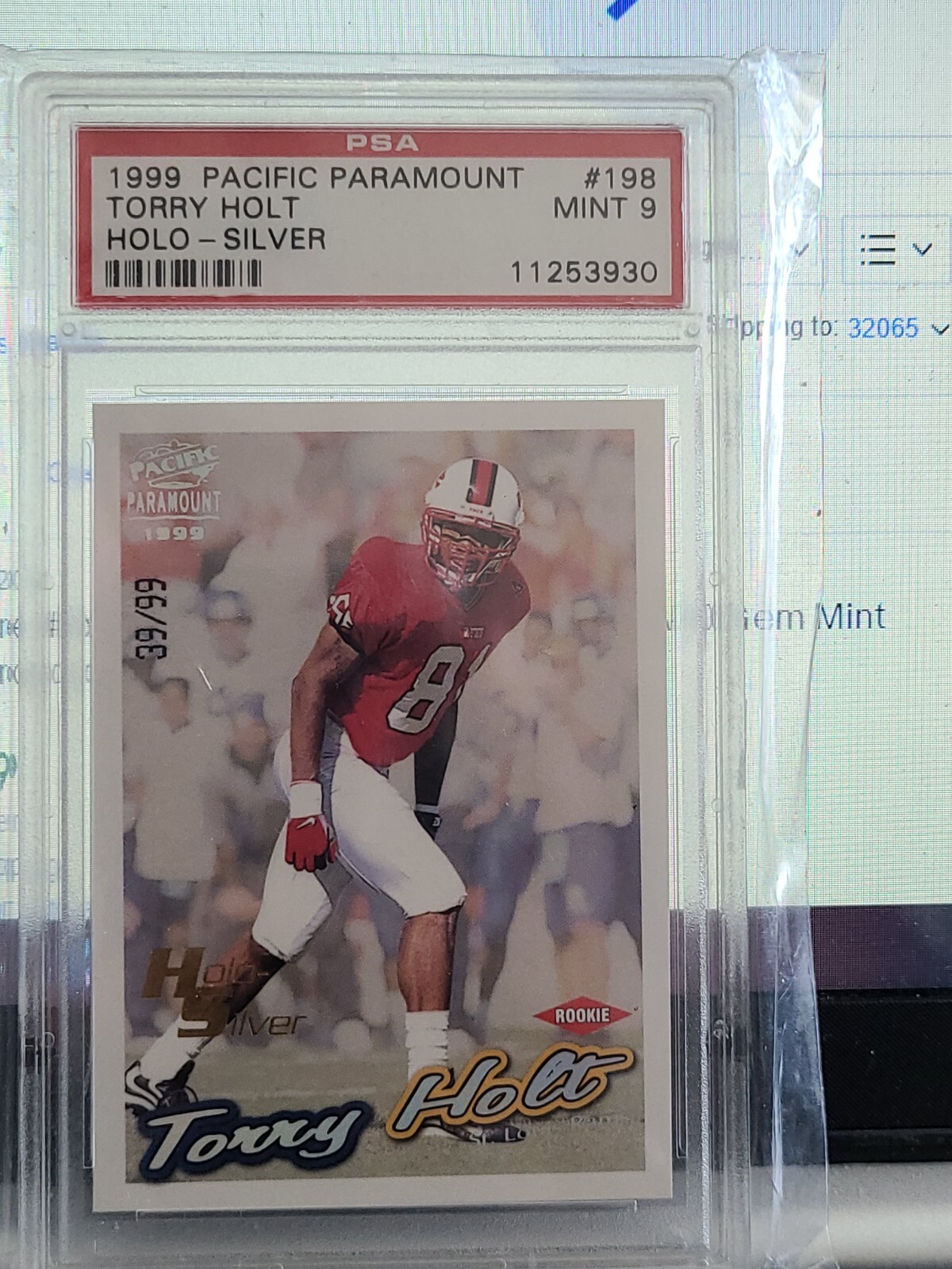 Torry Holt Pacific Paramount #198 Holosilver