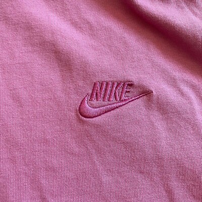 pink nike crop sweater