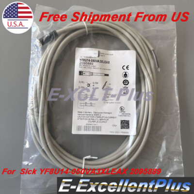 For Sick YF8U14-050VA3XLEAX Proximity Sensor Cable 2095889 300V AC/DC ...