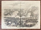 1862 Civil War Era Print  Richmond White Oak Swamp McClellan Peninsula Campaign