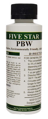 Five Star PBW Powdered Brewery Wash Non-Caustic Beer Equipment Cleanser 120g