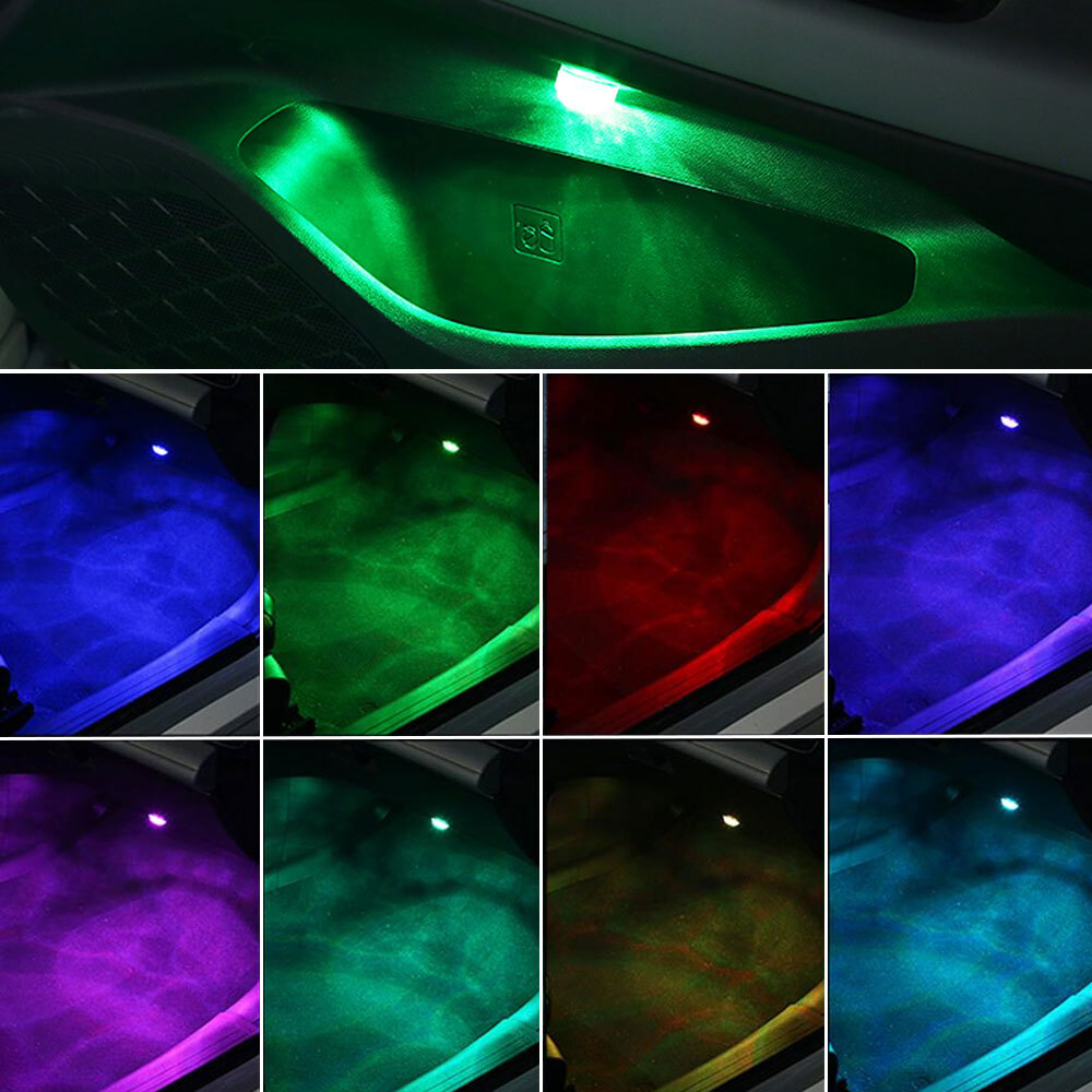 Multicolor LED Light Car Accessories Atmosphere Lights Lamp w/Remote