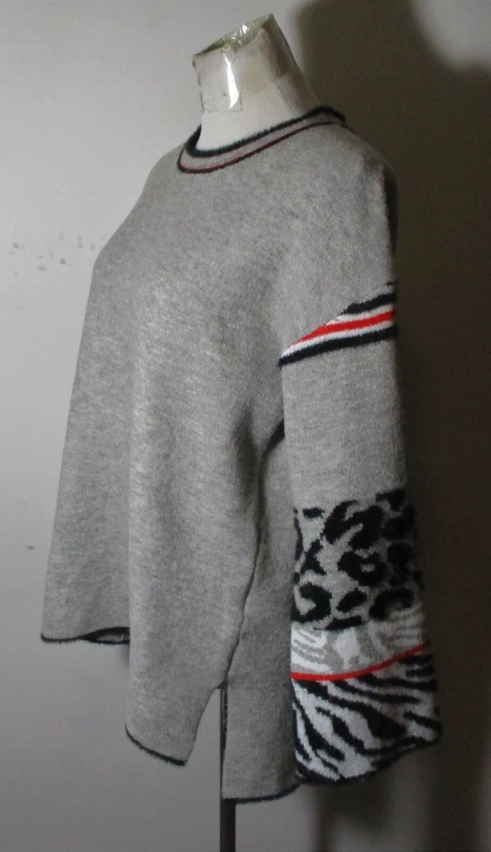 COCO + CARMEN серый толщиной мягкий длинным рукавом свитер размер S/M - Изображение 4 из 4