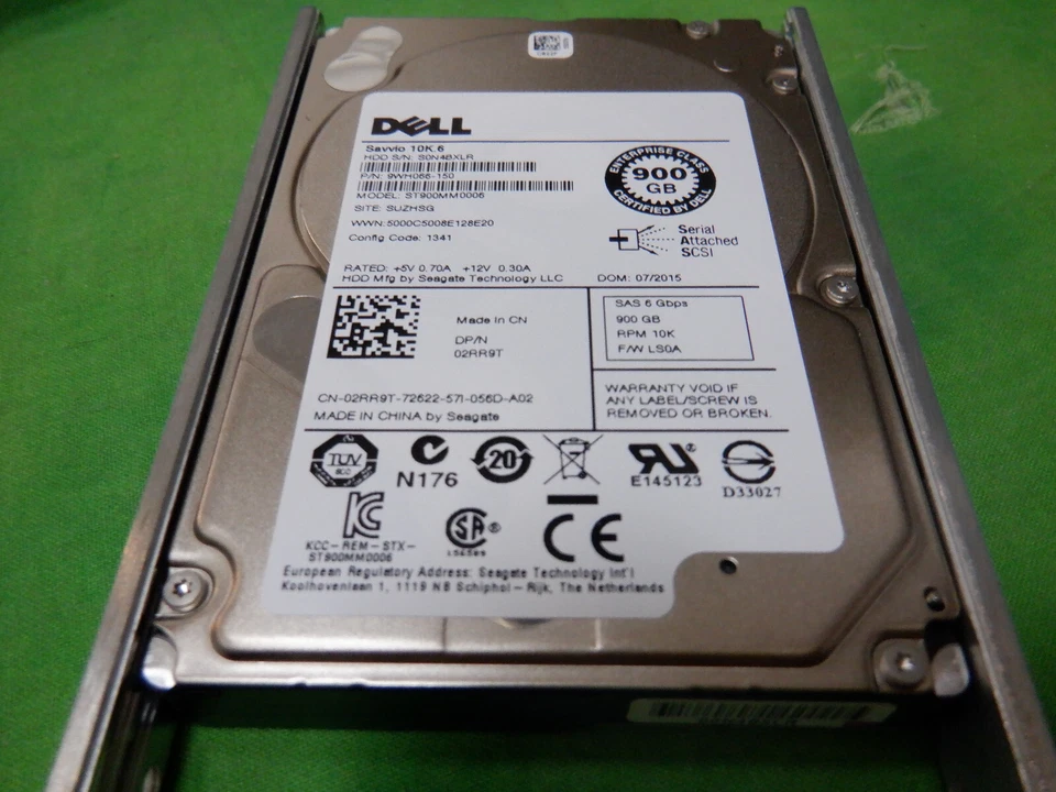 Dell 02RR9T 2RR9T 900 GB 10K RPM 6Gb/s 2.5" SAS HD with Gen 12 caddy  NEW - Image 3 of 4