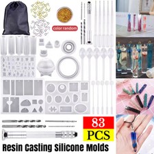 83X Resin Casting Molds Round Silicone DIY Tool Coaster Craft Making Epoxy Mould