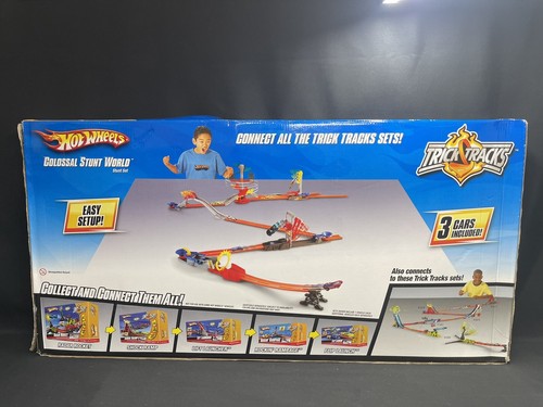 MATTEL HOT WHEELS COLOSSAL STUNT WORLD TRACK SET PLAY SET NOS 2010 #T5110 BNIB - Afbeelding 2 van 11