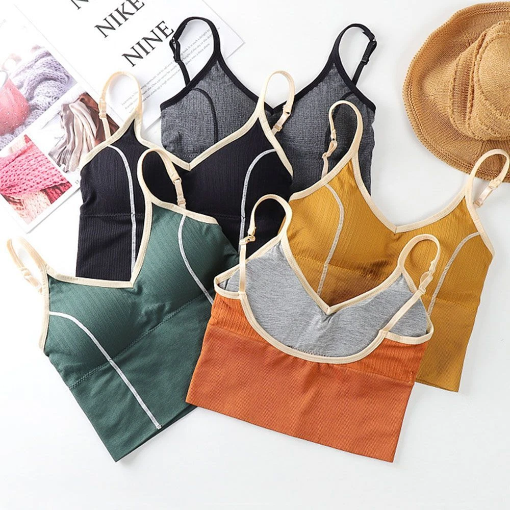 con relleno Sujetador deportivo para mujer Sujetador push up Ropa