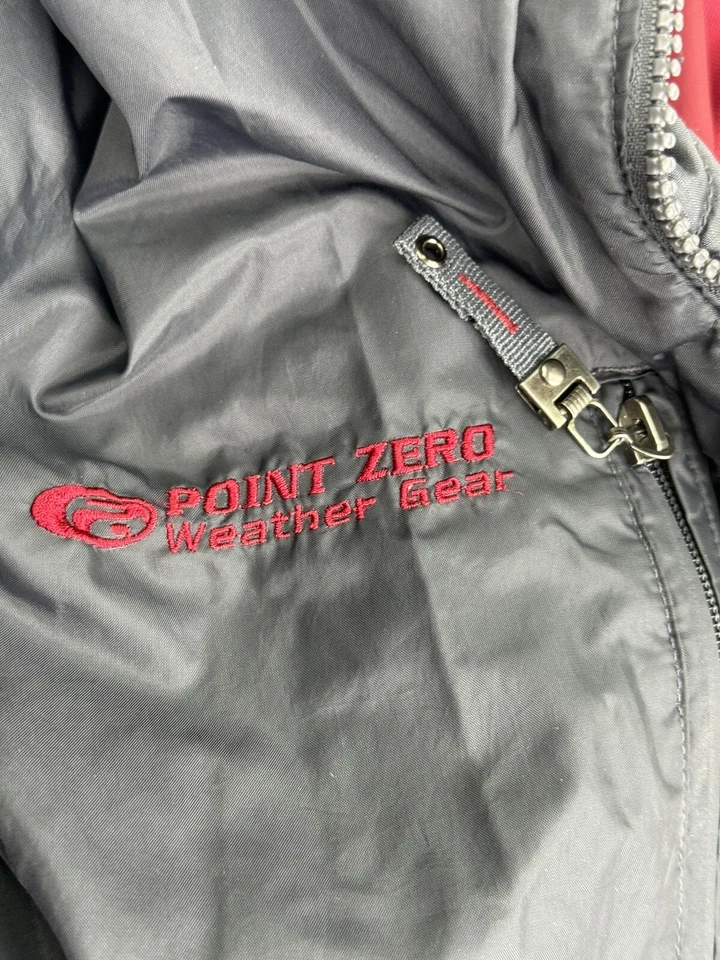 Chaqueta Point Zero Para Hombre XL Roja Blanca Ropa Exterior Utilitaria Motion Series 2 Piezas Foto 4 de 4