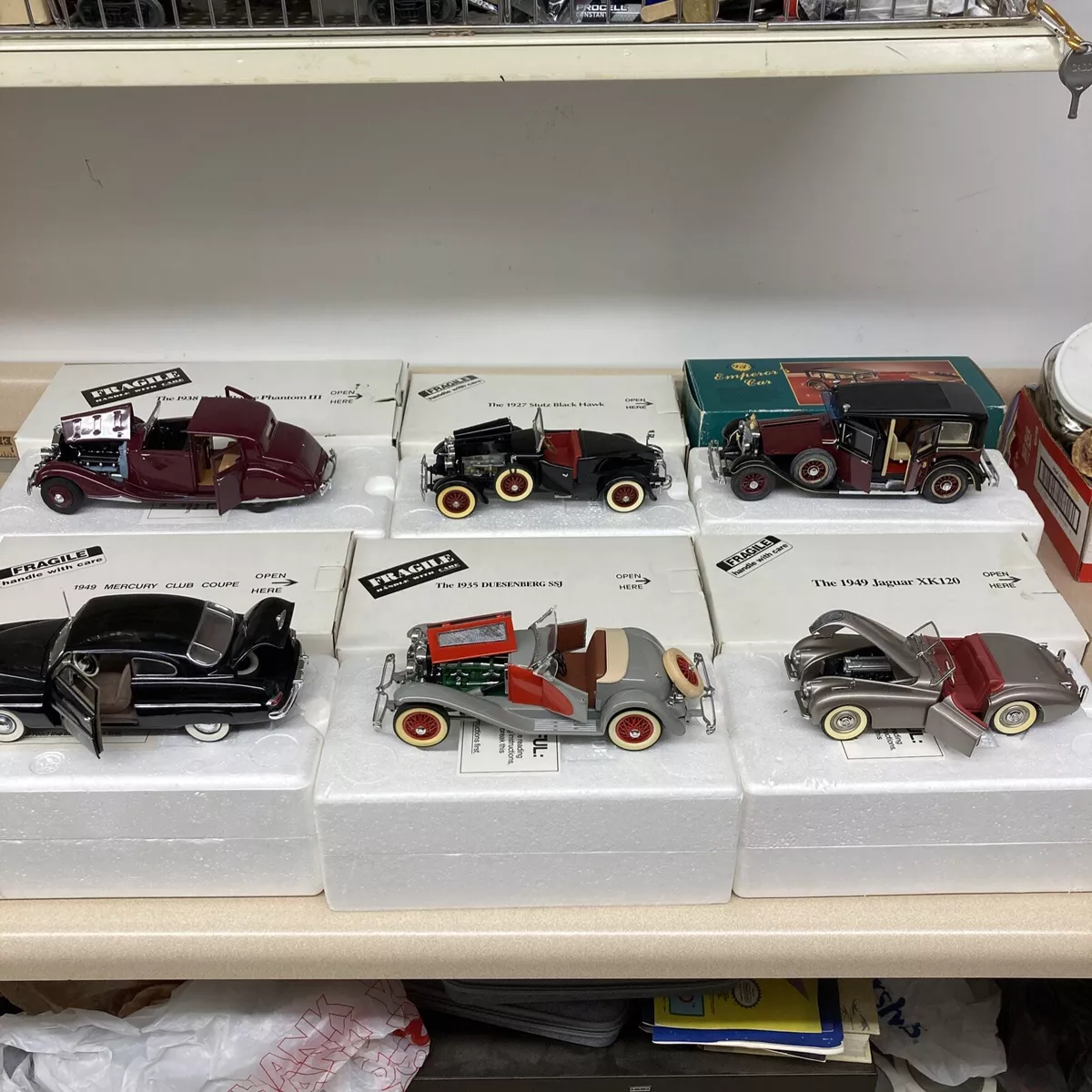 Lot of 6 Danbury Mint Diecast 1 24 Scale Model Cars With Boxes