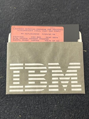 Vintage IBM System Support Program  5.25 Media