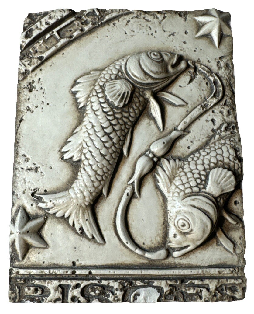 Sid Dickens Z-03 Pisces ♓️ Memory Block Tile Retired Two Fish