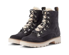 Dolce Vita Womens Polik Hiker Puck Booties Anthracite Suede Boots Size 8 *NWOB*