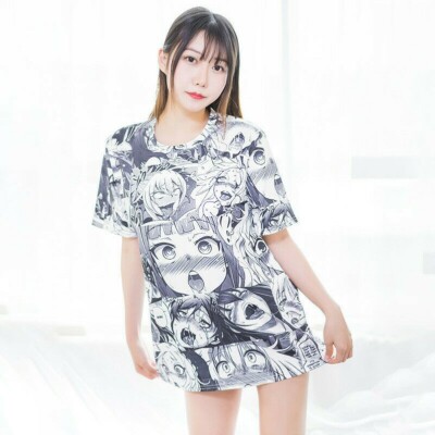 Women's Lolita Shirt Japanese Short Sleeve Top Tee Pullover T-Shirt Kawaii