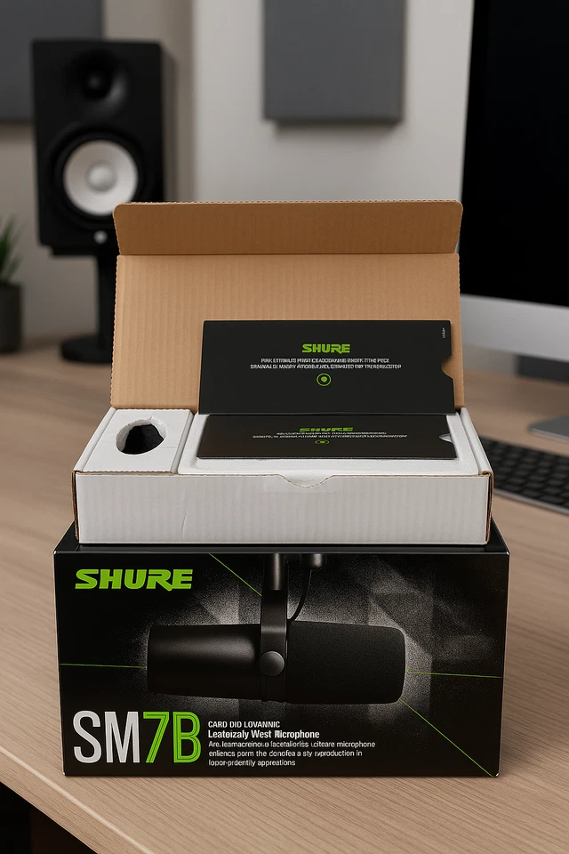 Shure SM7B Professional Cardioid Dynamic Studio Vocal Microphone SM-7B UK-STOCK - Image 3 of 4