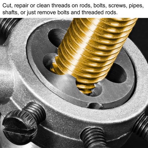 Die Stock Handle Wrench Set 1/2-20 UNF Round Die and 38mm Die Holder M12-M14 - Foto 5 di 7