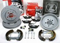 Zimmermann Sport Bremsen Bremstrommel Backen Set Vorne Hinten FüR VW Polo [9N]