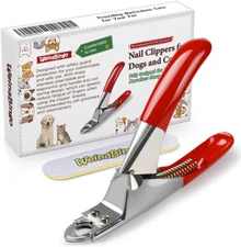 Dog Cat Pets Nail Clippers, Professional Pets Claw Trimmer with Free Nail File,