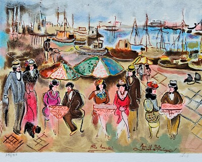 Zule Moskowitz Mar de Plata Argentina Art HAND SIGNED Serigraph 388/450